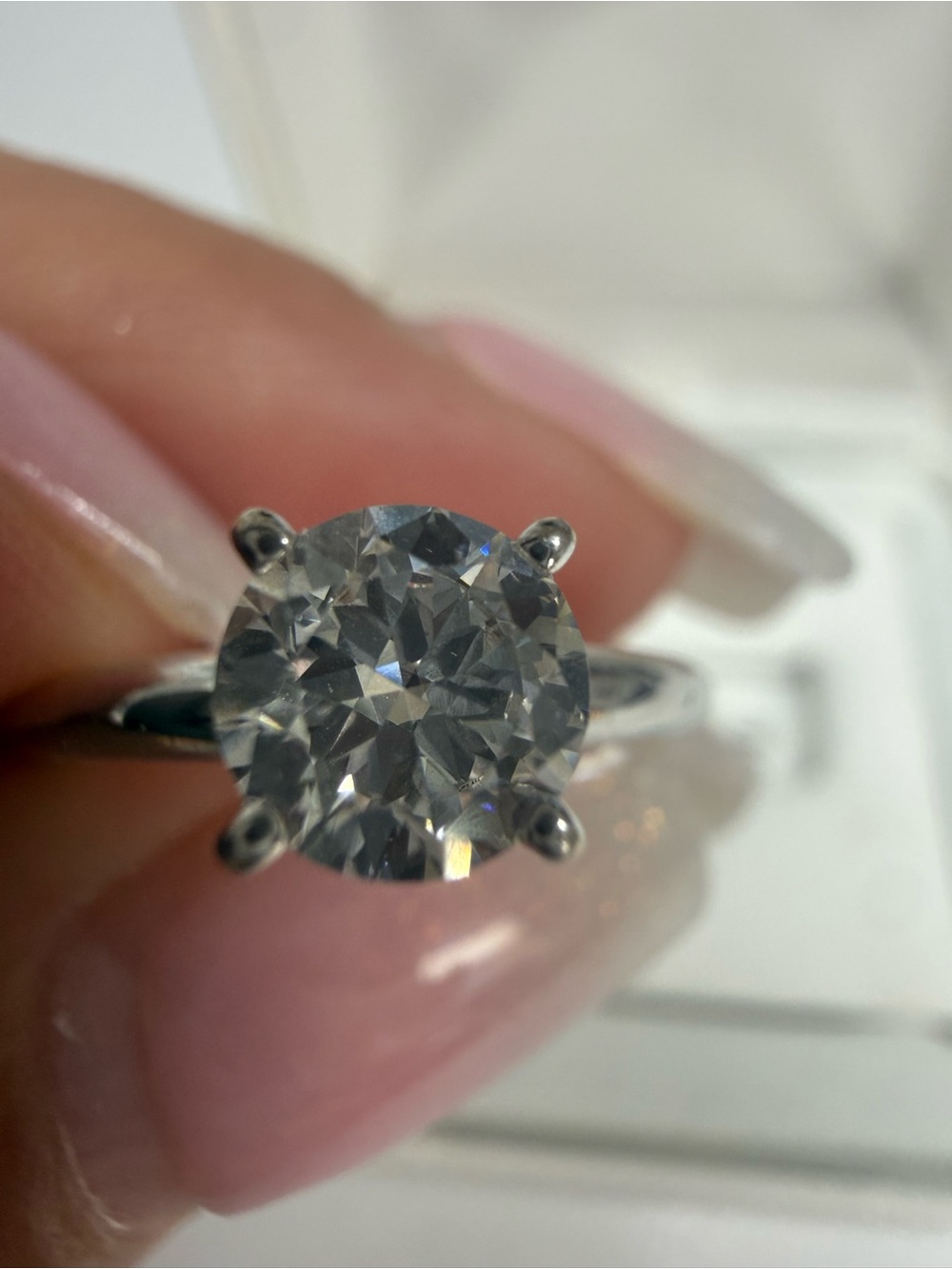 Classic Solitaire Round Cut White Gold Engagement Ring